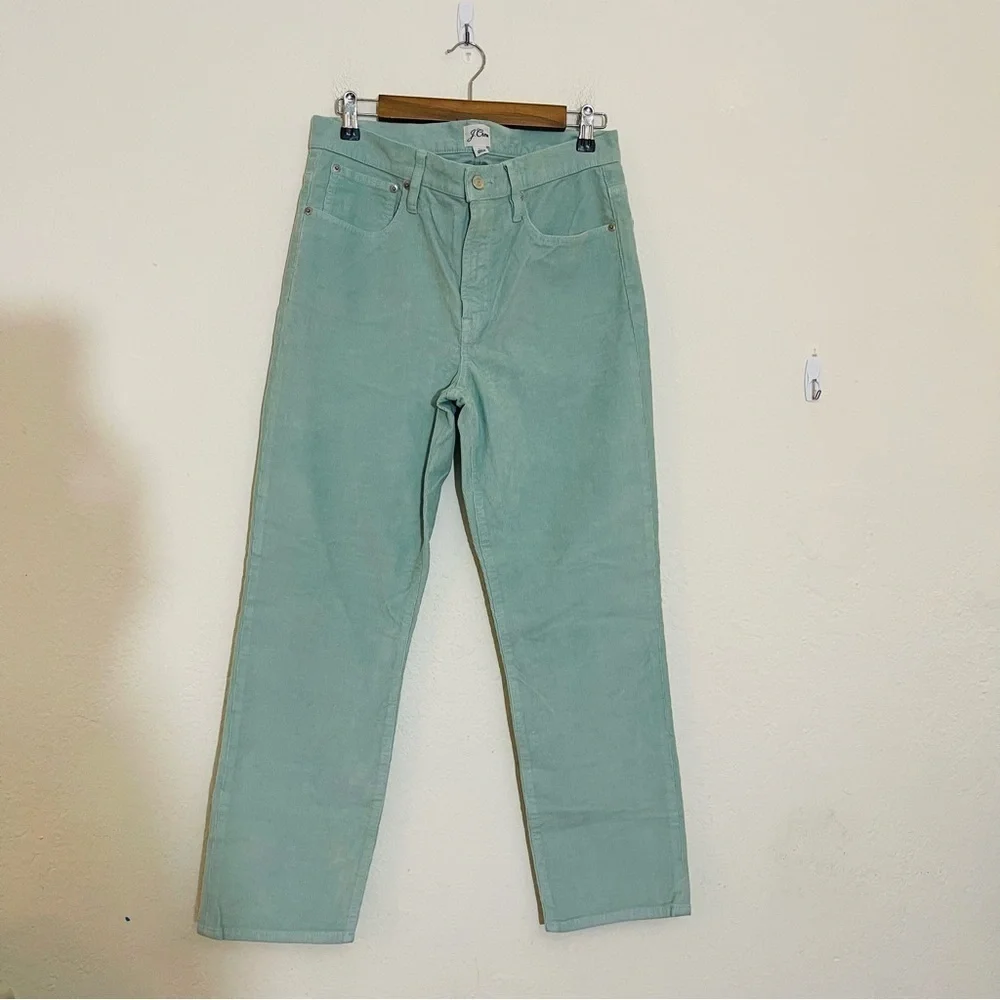 J. Crew Vintage Slim Straight Corduroy Pants Size 30 Blue Pockets